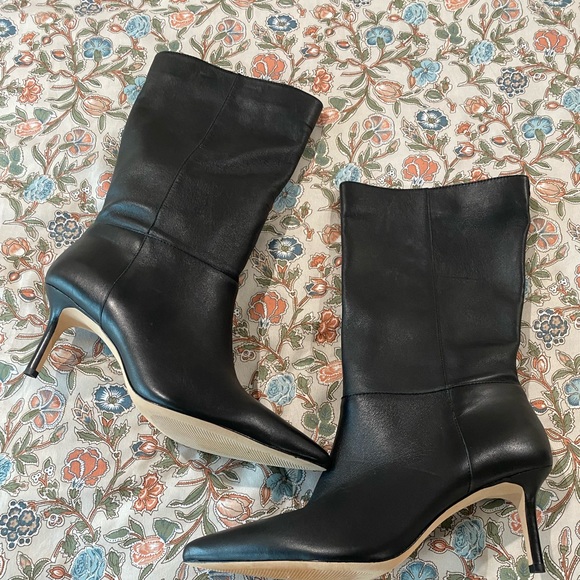 Ralph Lauren Shoes - Ralph Lauren Black Heeled Boots, 10B